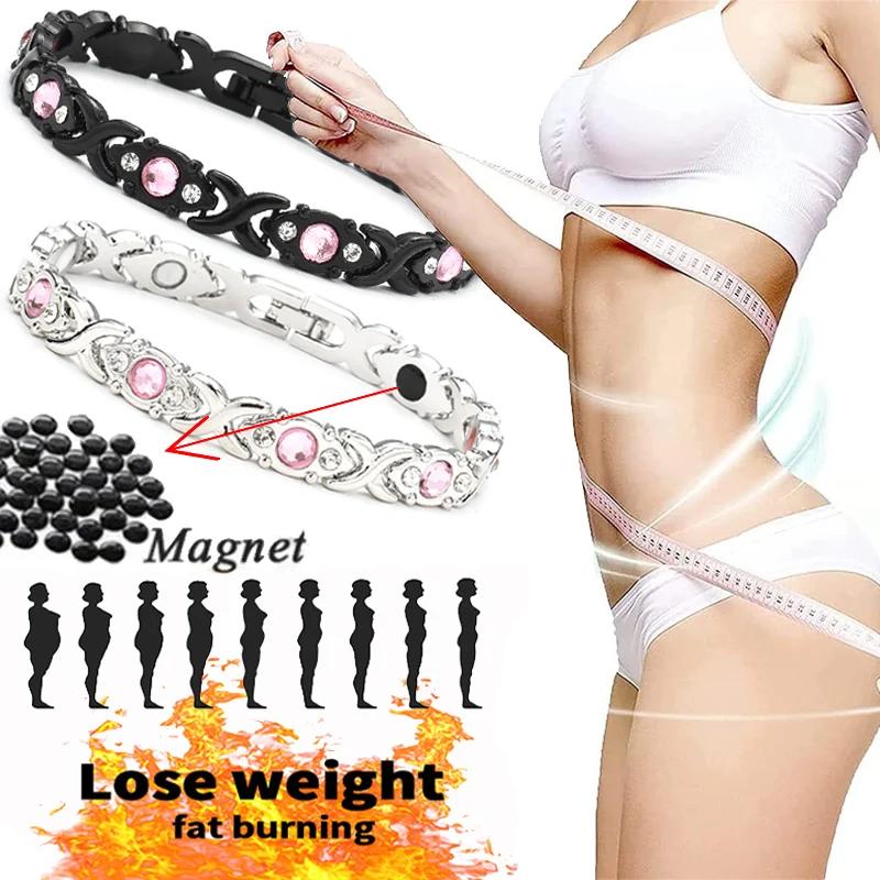 Twisted Magnetic Therapy Couple Bracelet Detachable Women Men Bangle Slimming Therapy Weight Loss Wristband Health C